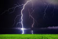 Ozone is created naturally during lightning strikes
